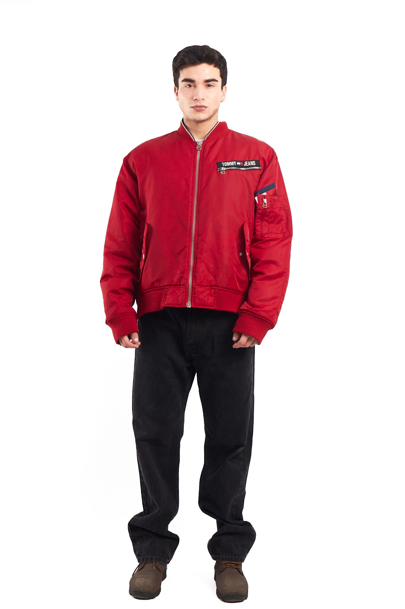 2002 Vintage Tommy Hilfiger MA-1 Flight Bomber Jacket (L)