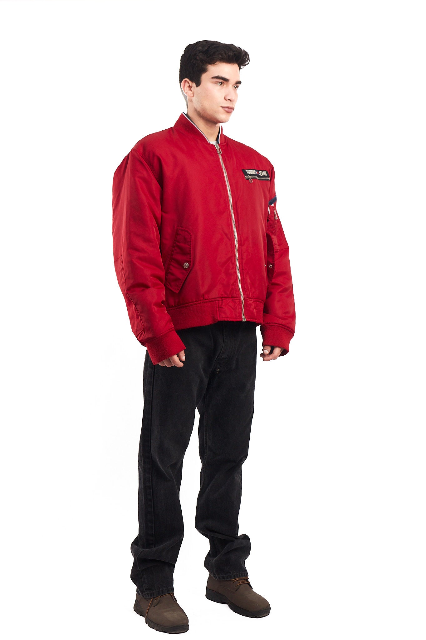 2002 Vintage Tommy Hilfiger MA-1 Flight Bomber Jacket (L)