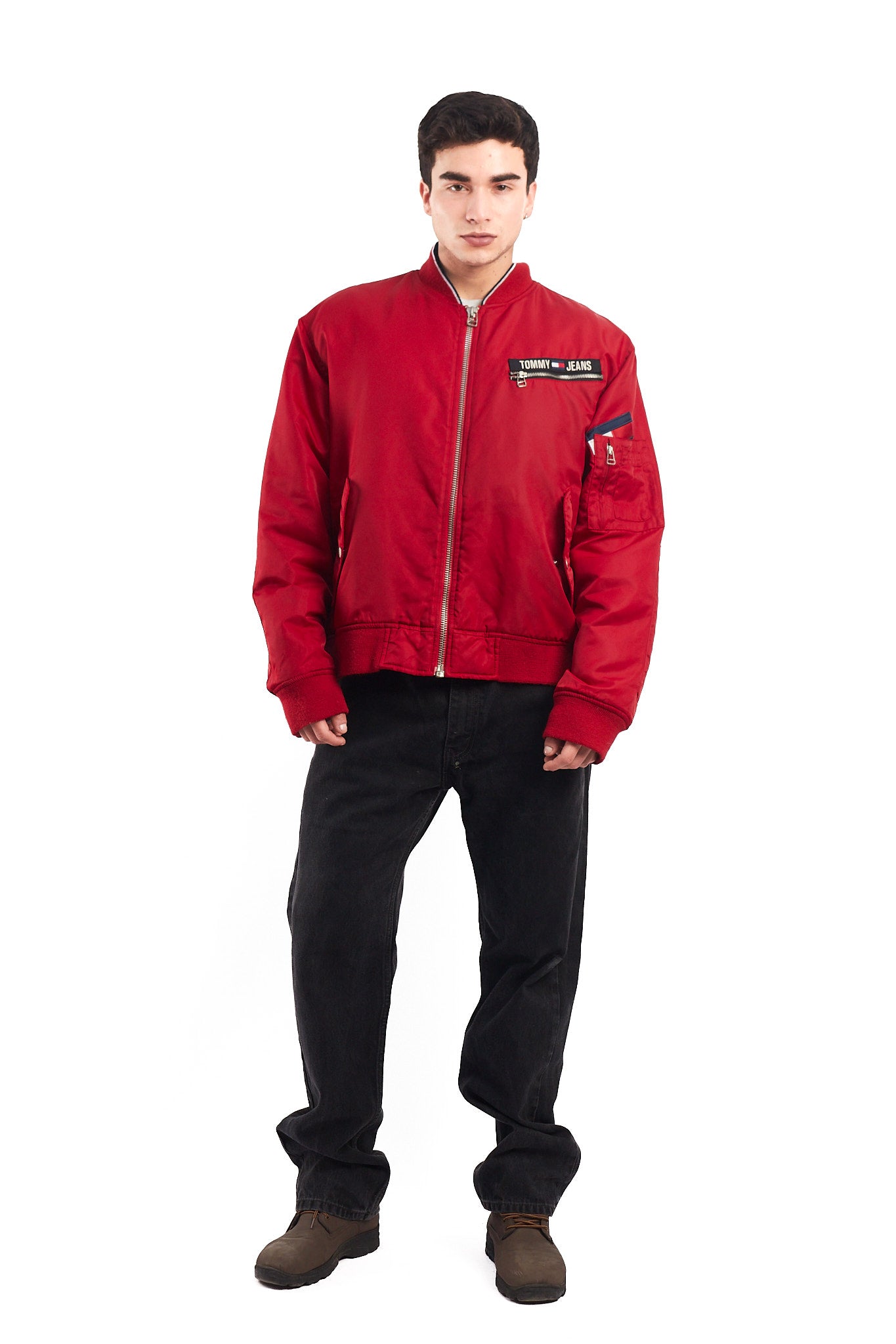 2002 Vintage Tommy Hilfiger MA-1 Flight Bomber Jacket (L)