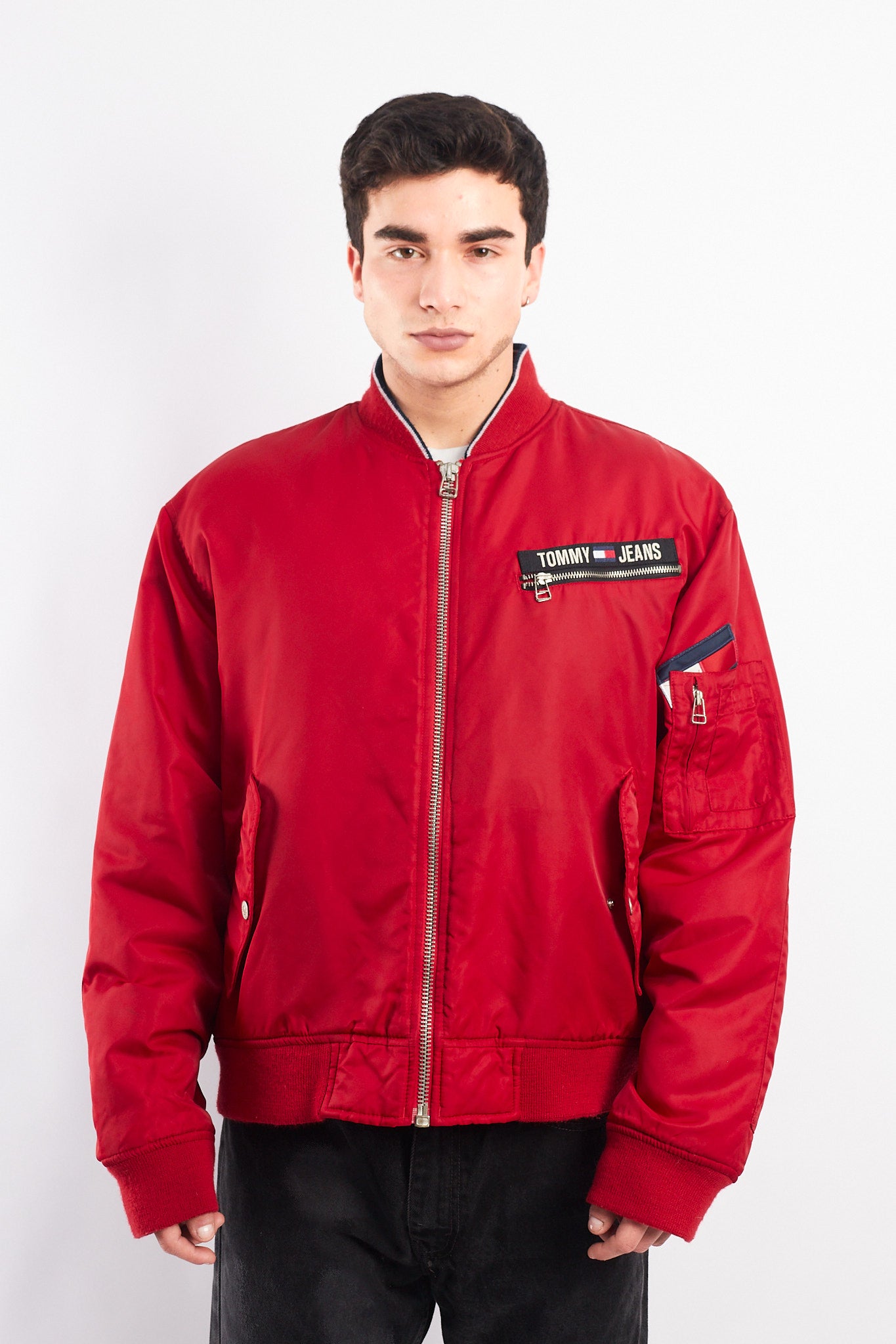 2002 Vintage Tommy Hilfiger MA-1 Flight Bomber Jacket (L)