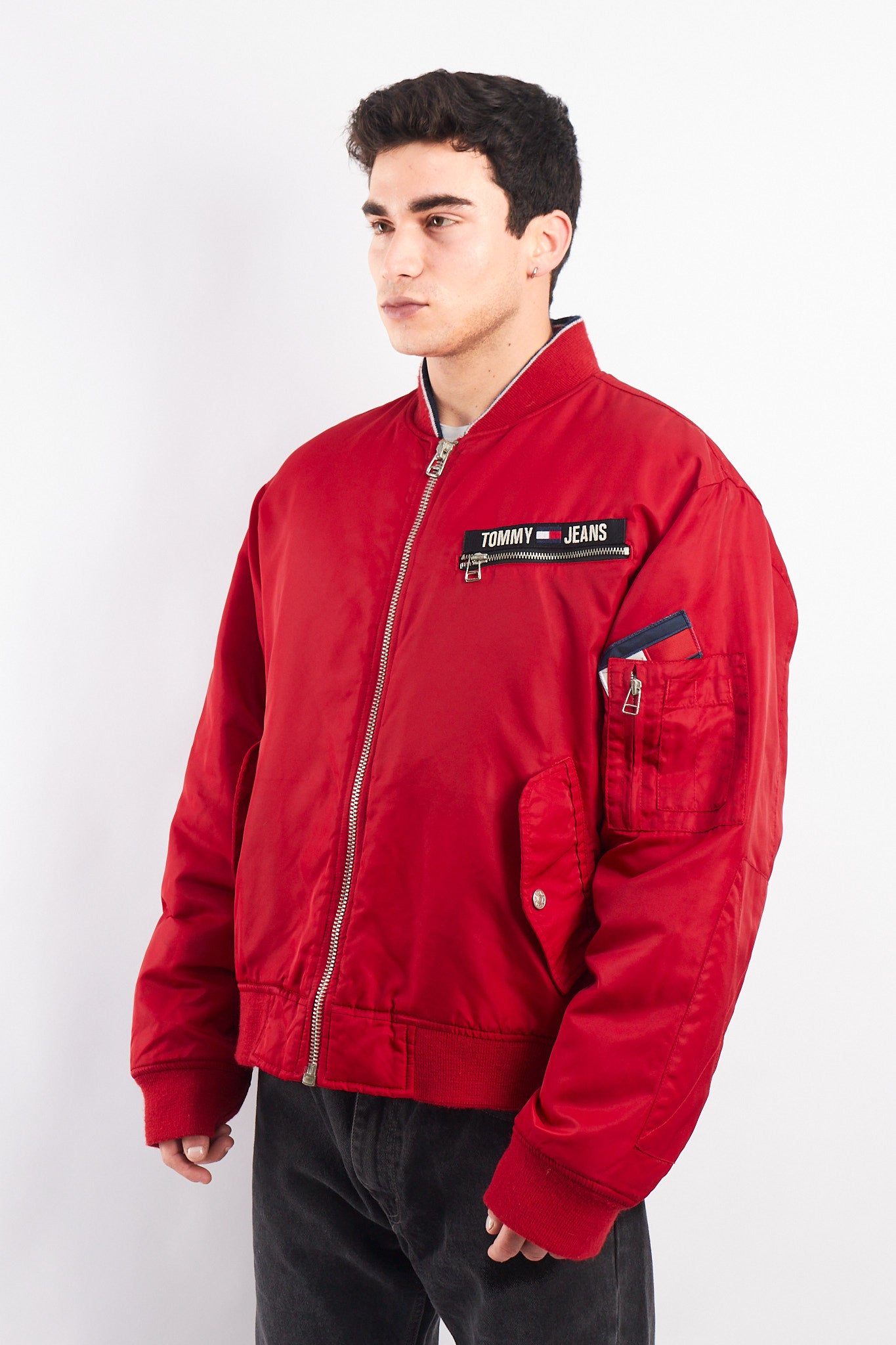 2002 Vintage Tommy Hilfiger MA-1 Flight Bomber Jacket (L)