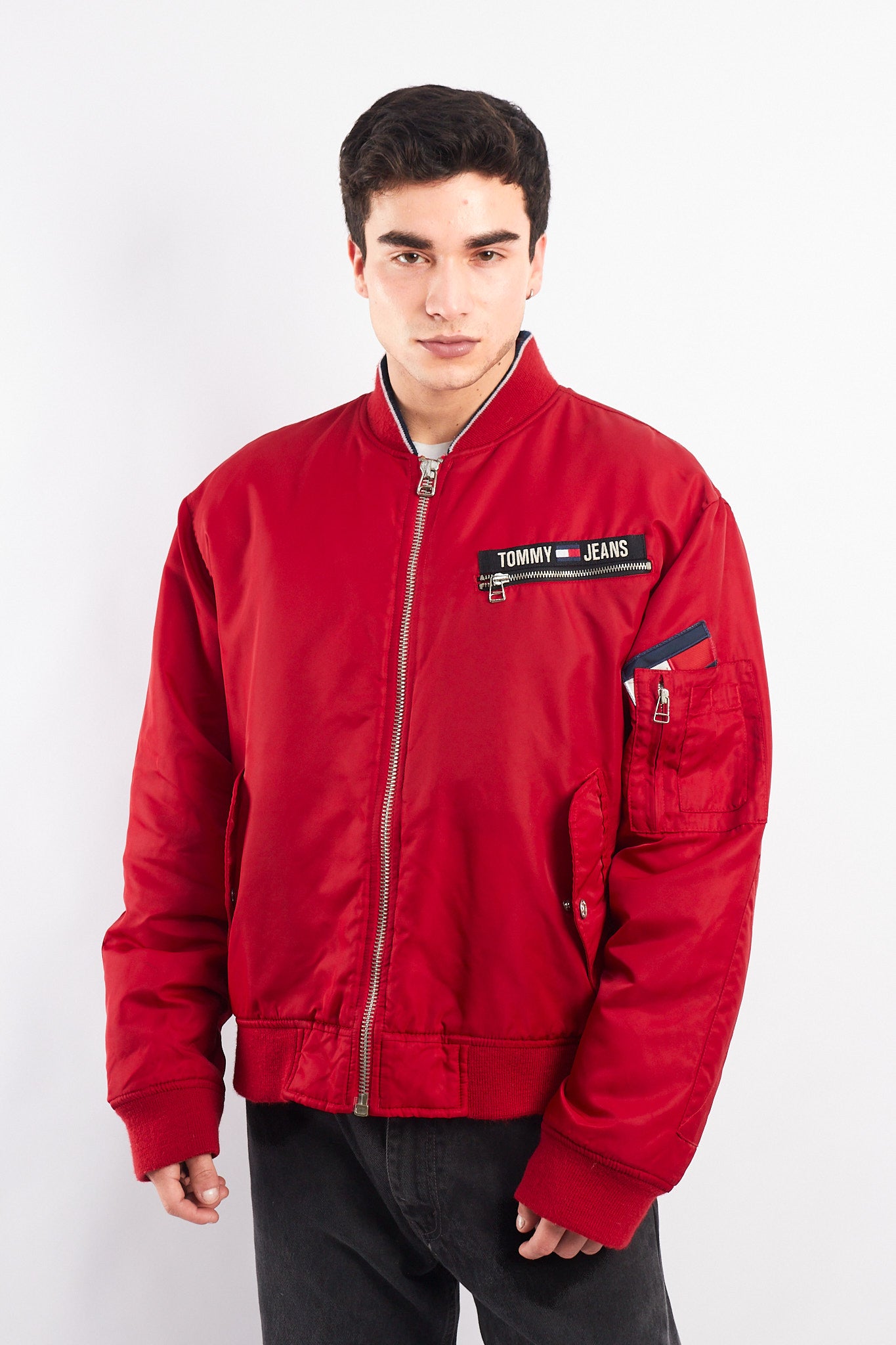 2002 Vintage Tommy Hilfiger MA-1 Flight Bomber Jacket (L)