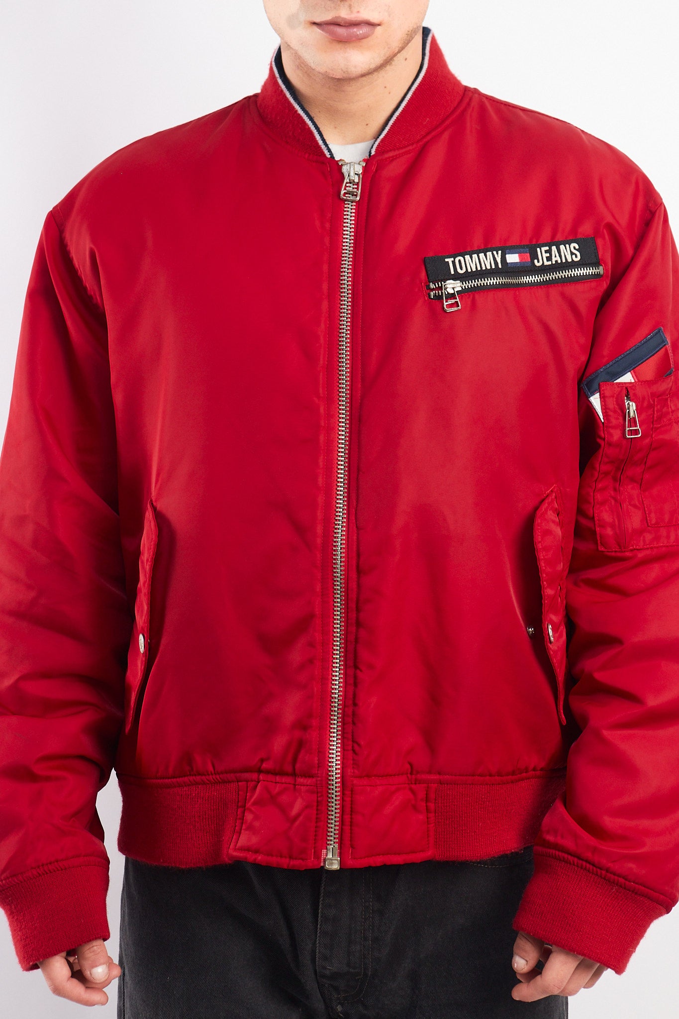 2002 Vintage Tommy Hilfiger MA-1 Flight Bomber Jacket (L)