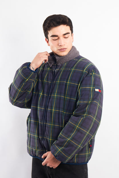 1990 Vintage Tommy Hilfiger Reversible Down Puffer Jacket (M/L)