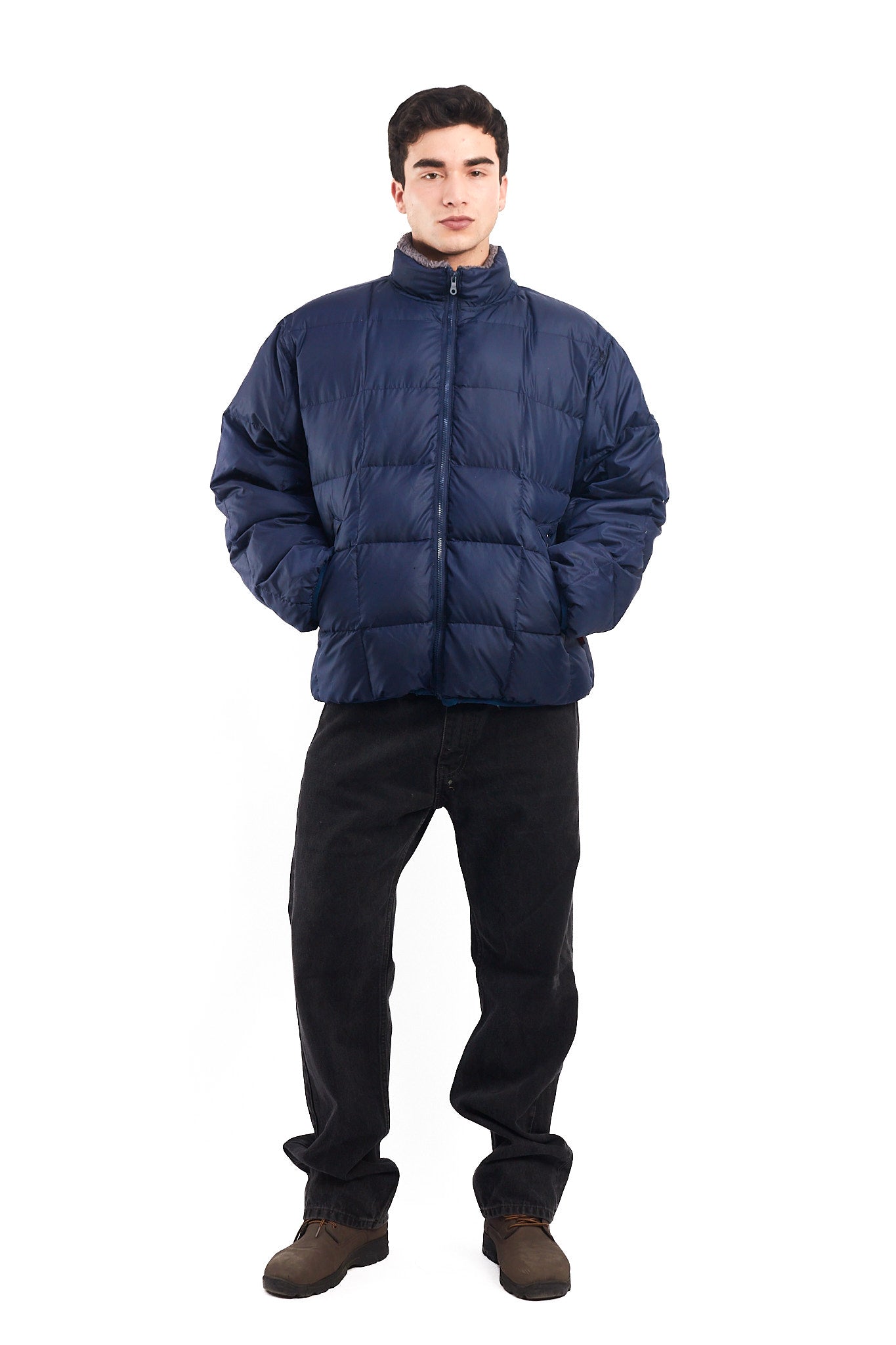 1990 Vintage Tommy Hilfiger Reversible Down Puffer Jacket (M/L)