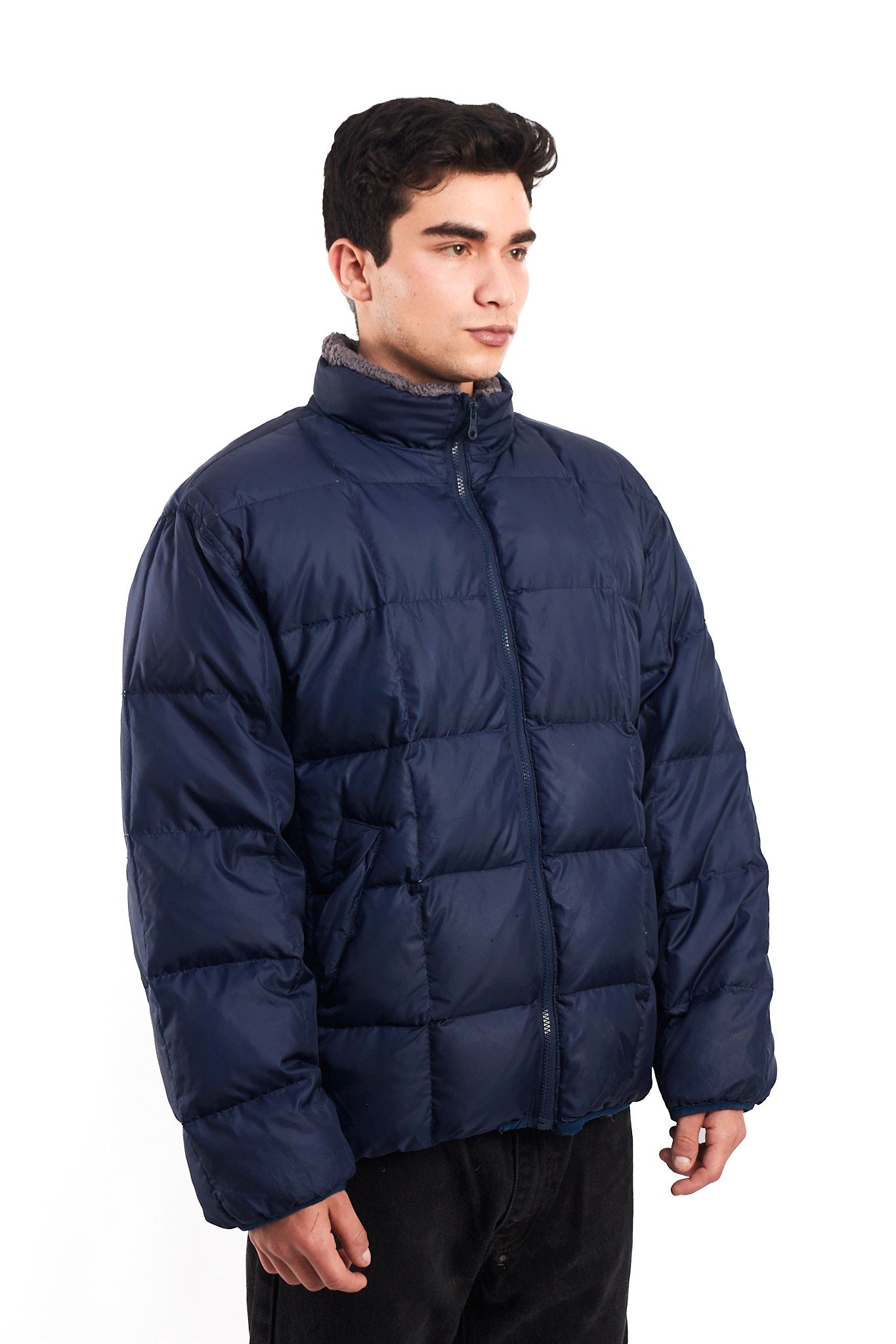 1990 Vintage Tommy Hilfiger Reversible Down Puffer Jacket (M/L)