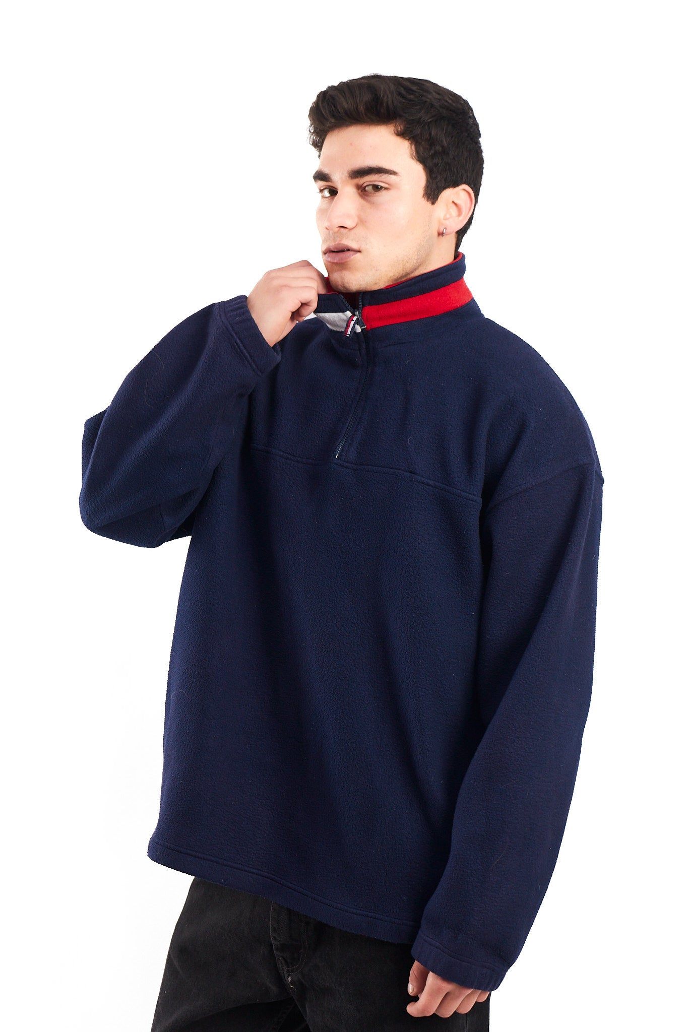 2008 Tommy Hilfiger Cotton Flag Quarter Zip (L/XL)