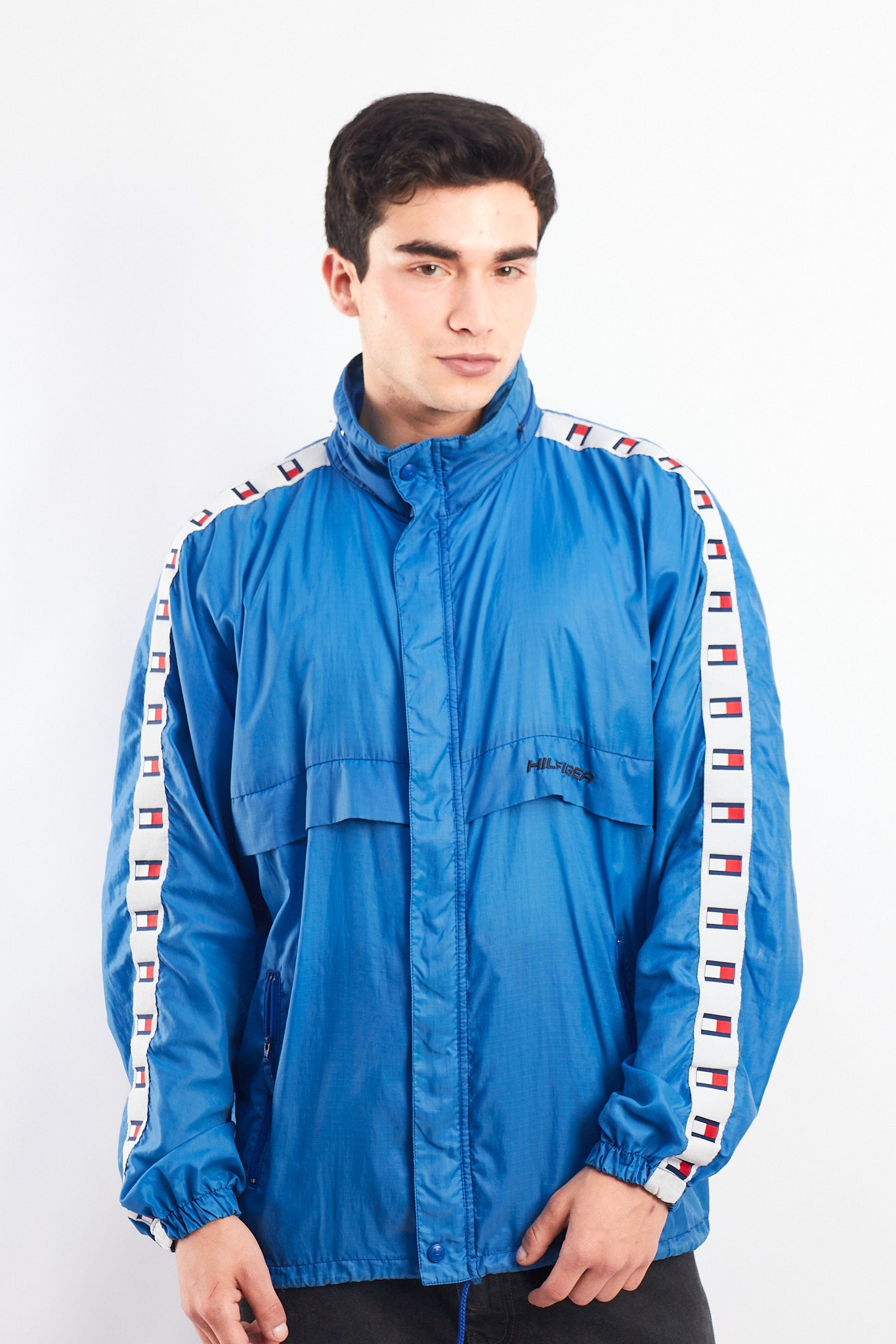 1990 Tommy Hilfiger Full Flag Track Jacket (M/L)