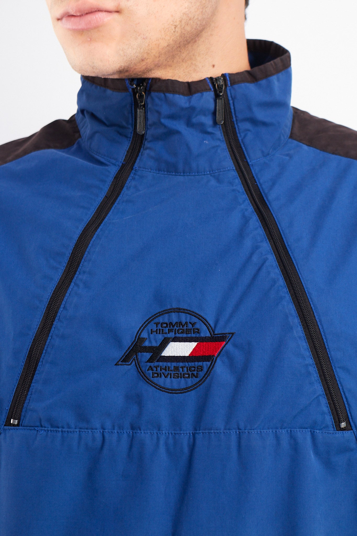 2000 Hilfiger Athletics Y2K Colorblock Quarter Zip (M/L)