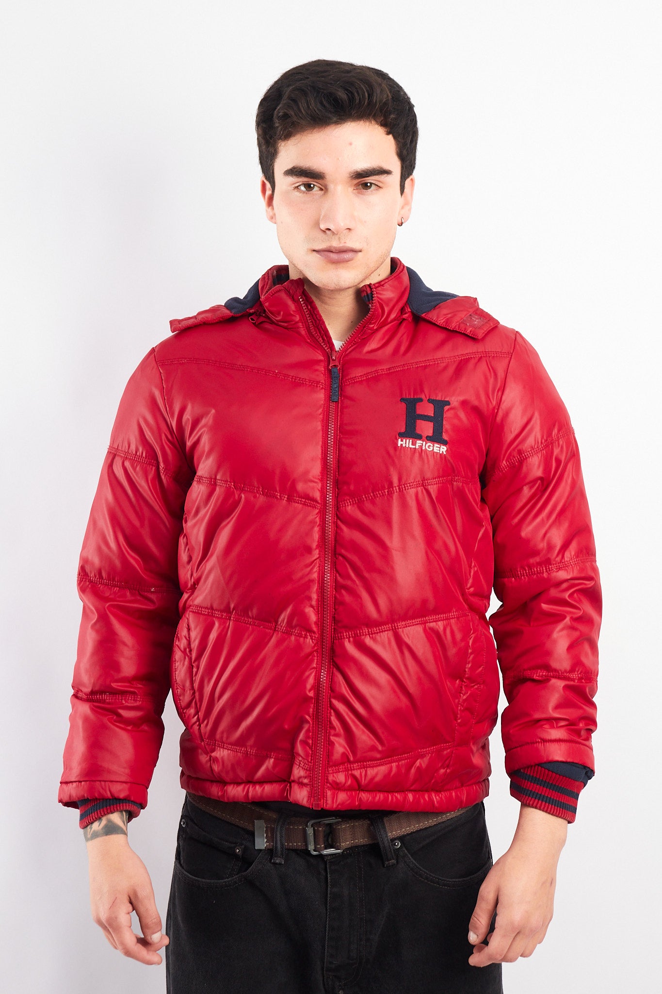 2000 Tommy Hilfiger Colorblock Down Puffer Jacket (S)