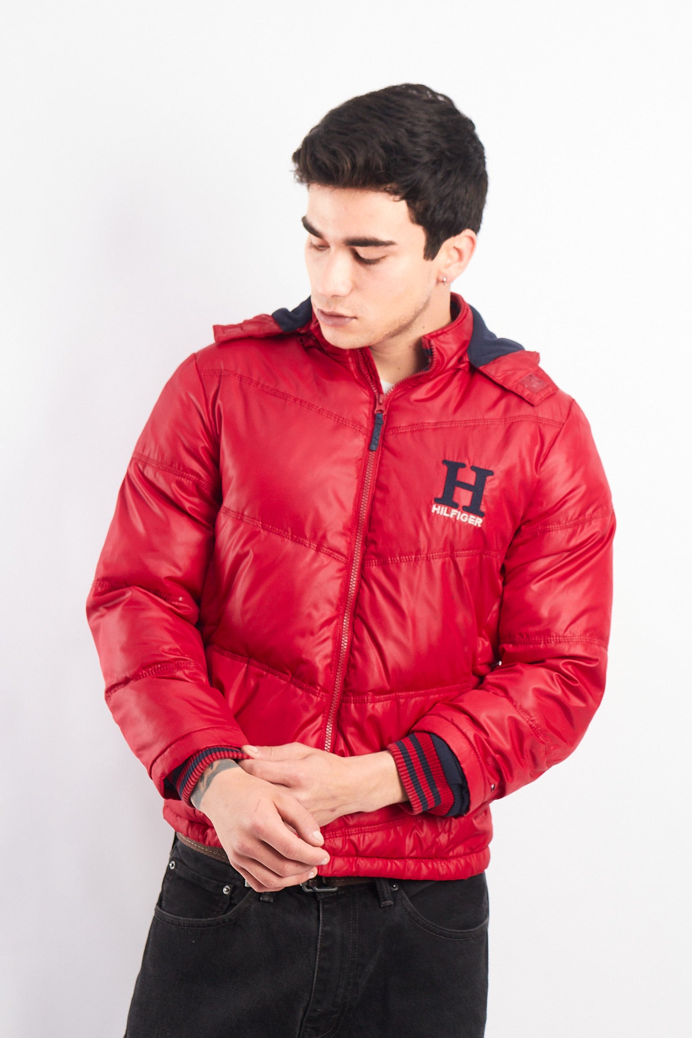 2000 Tommy Hilfiger Colorblock Down Puffer Jacket (S)