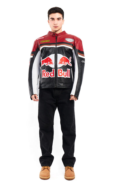 2000 Vintage Red Bull Leather Jacket (M/L)