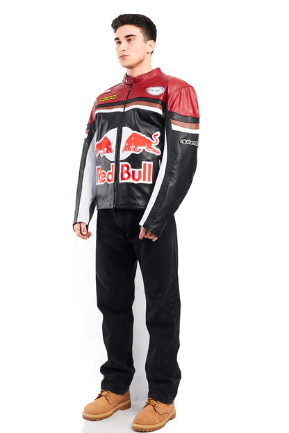2000 Vintage Red Bull Leather Jacket (M/L)