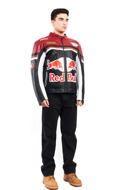 2000 Vintage Red Bull Leather Jacket (M/L)