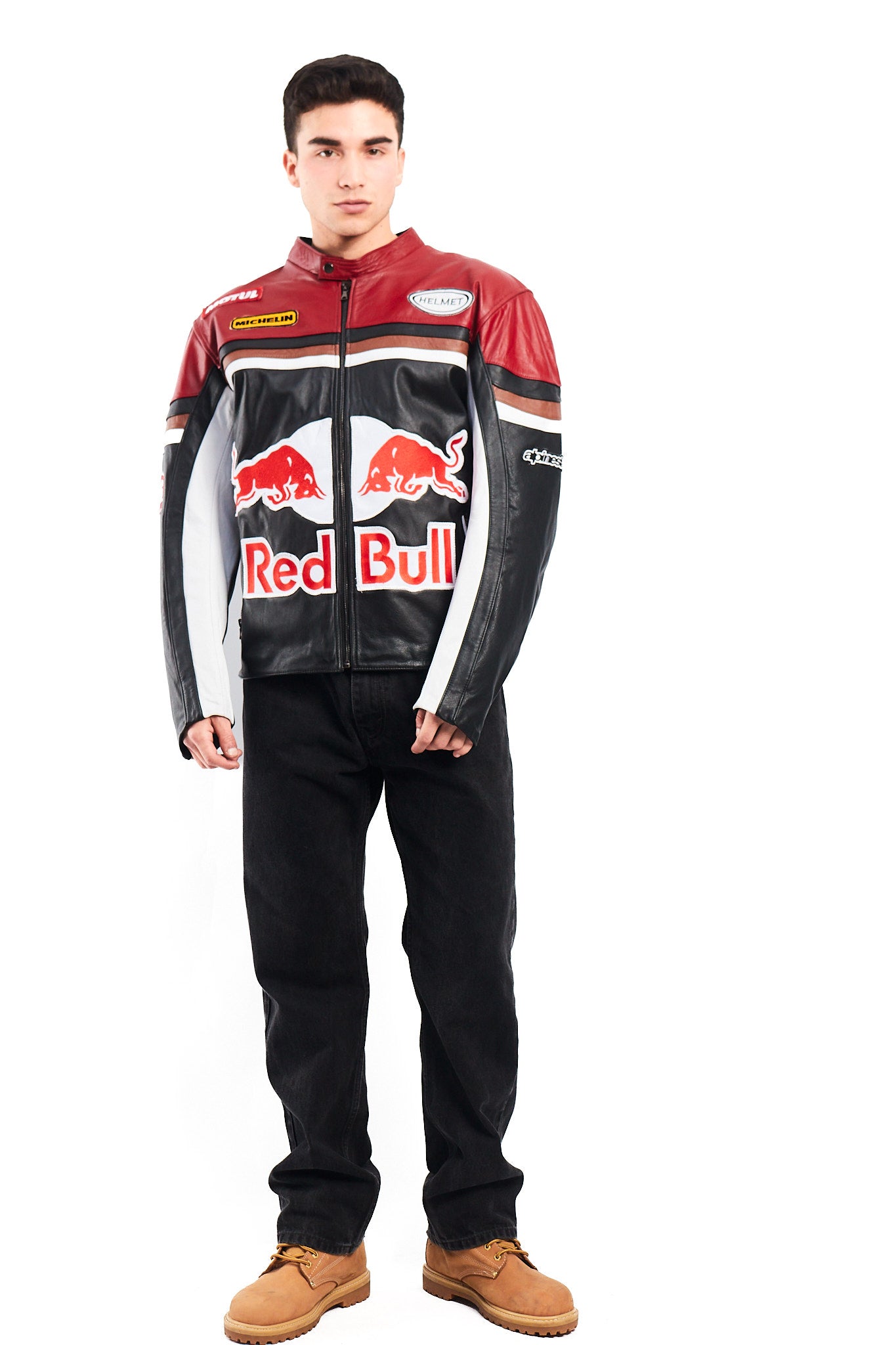 2000 Vintage Red Bull Leather Jacket (M/L)