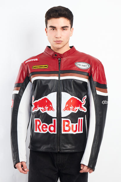 2000 Vintage Red Bull Leather Jacket (M/L)