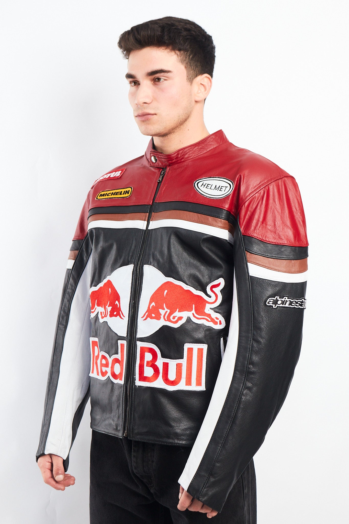2000 Vintage Red Bull Leather Jacket (M/L)