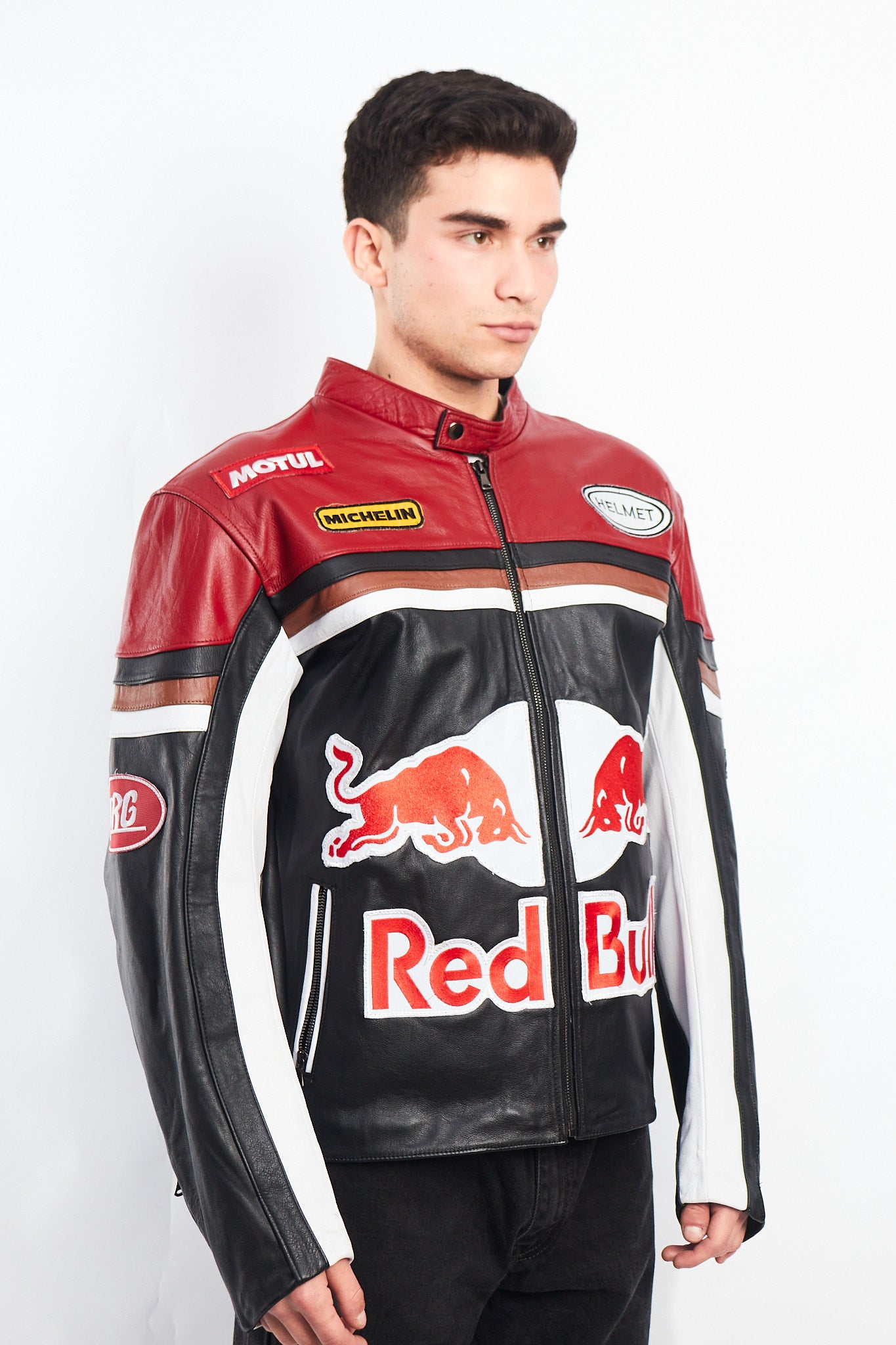 2000 Vintage Red Bull Leather Jacket (M/L)