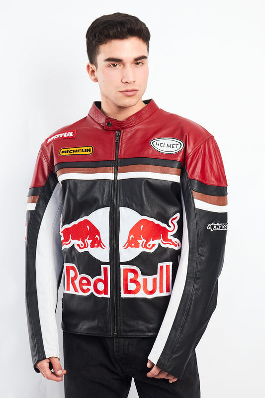 2000 Vintage Red Bull Leather Jacket (M/L)