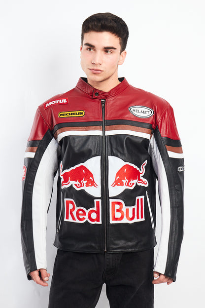 2000 Vintage Red Bull Leather Jacket (M/L)