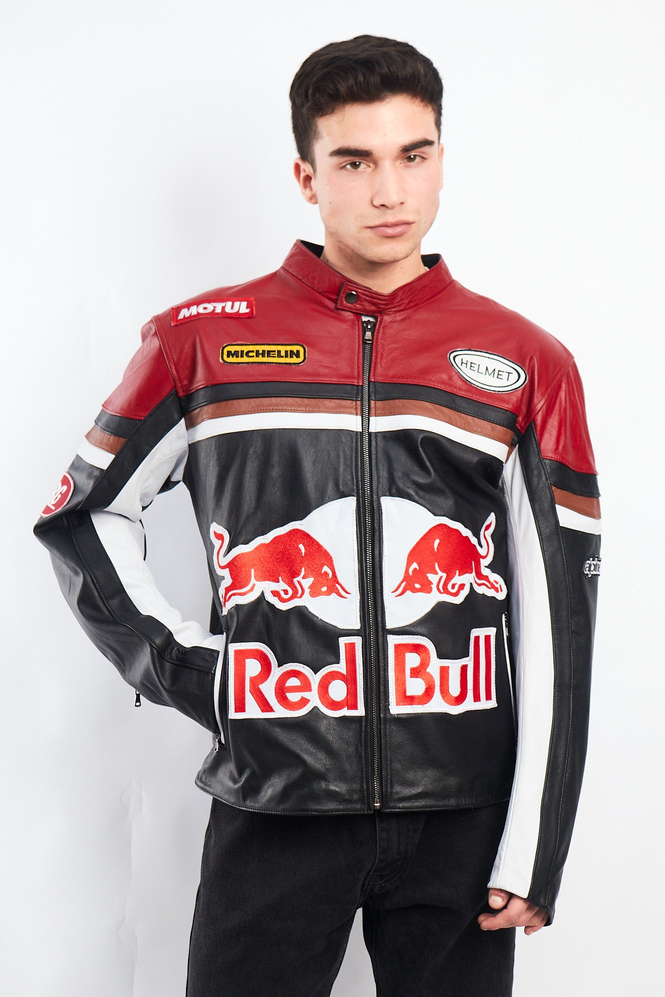 2000 Vintage Red Bull Leather Jacket (M/L)