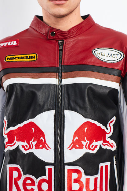 2000 Vintage Red Bull Leather Jacket (M/L)