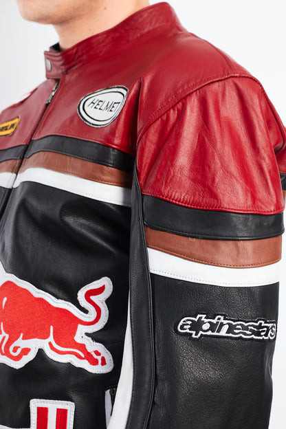 2000 Vintage Red Bull Leather Jacket (M/L)