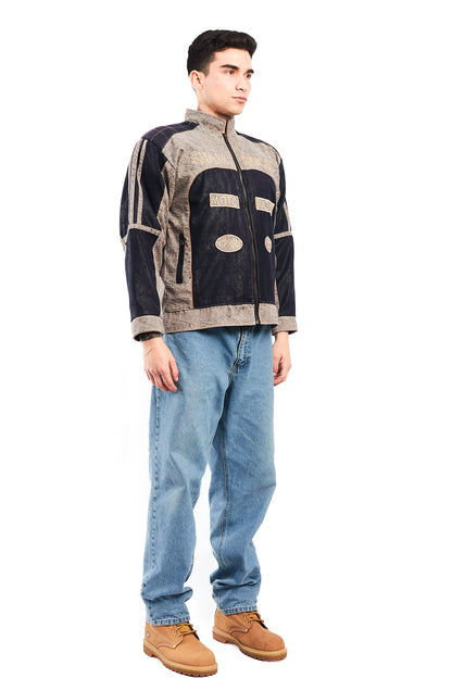 1990 Vintage Shamrock Marbled Racing Jacket (M)