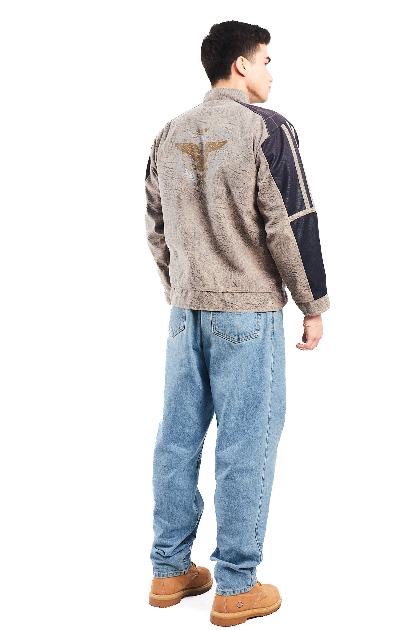 1990 Vintage Shamrock Marbled Racing Jacket (M)