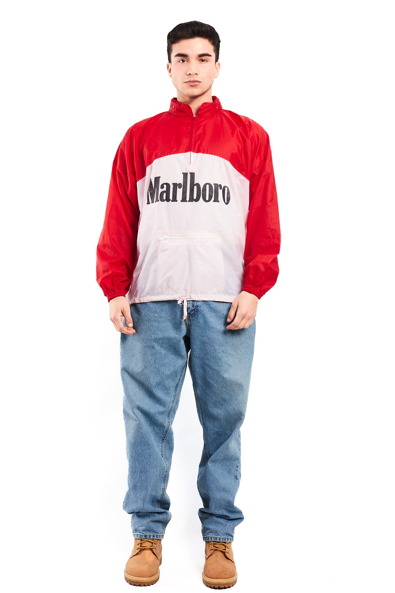 1990 Vintage Marlboro Quarter Zip Windbreaker (M/L)