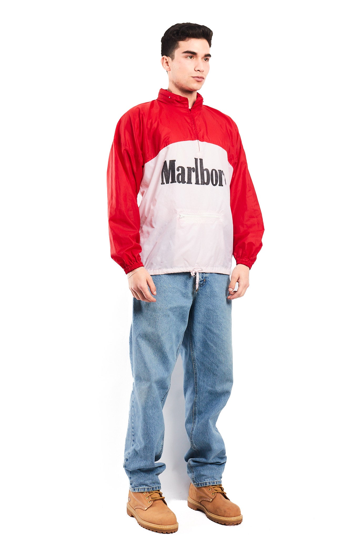 1990 Vintage Marlboro Quarter Zip Windbreaker (M/L)