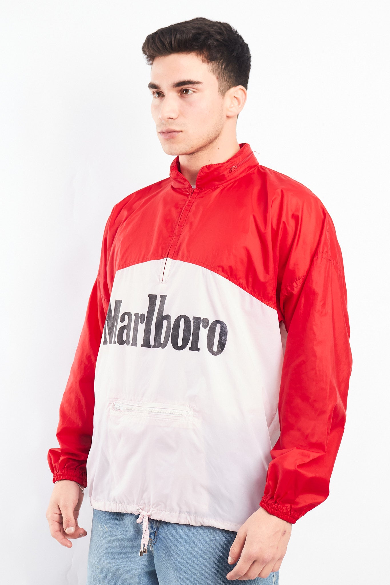 1990 Vintage Marlboro Quarter Zip Windbreaker (M/L)