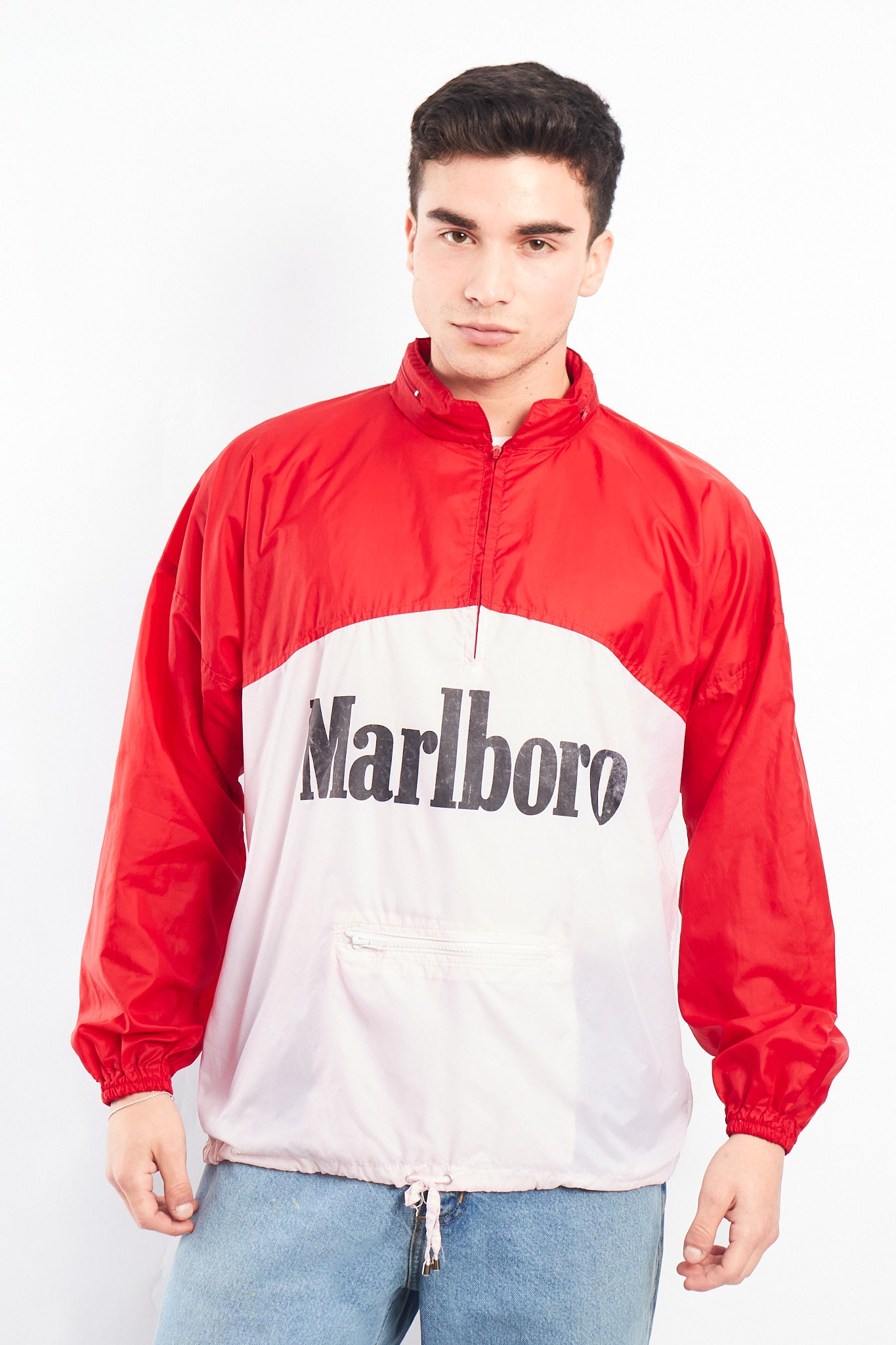 1990 Vintage Marlboro Quarter Zip Windbreaker (M/L)
