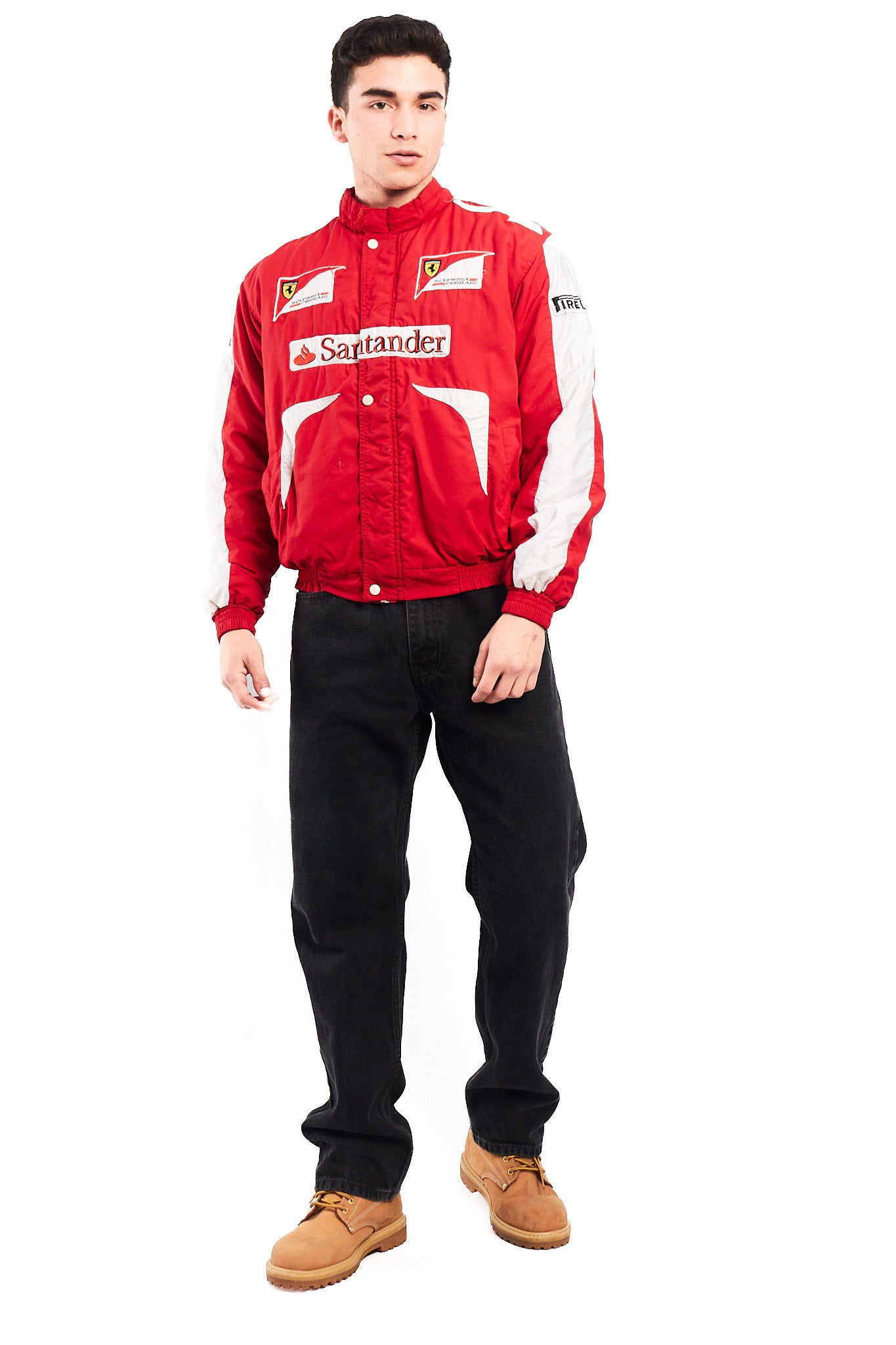 2010 Vintage Scuderia Ferrari x Santander Fernando Alonso Racing Jacket (S/M)
