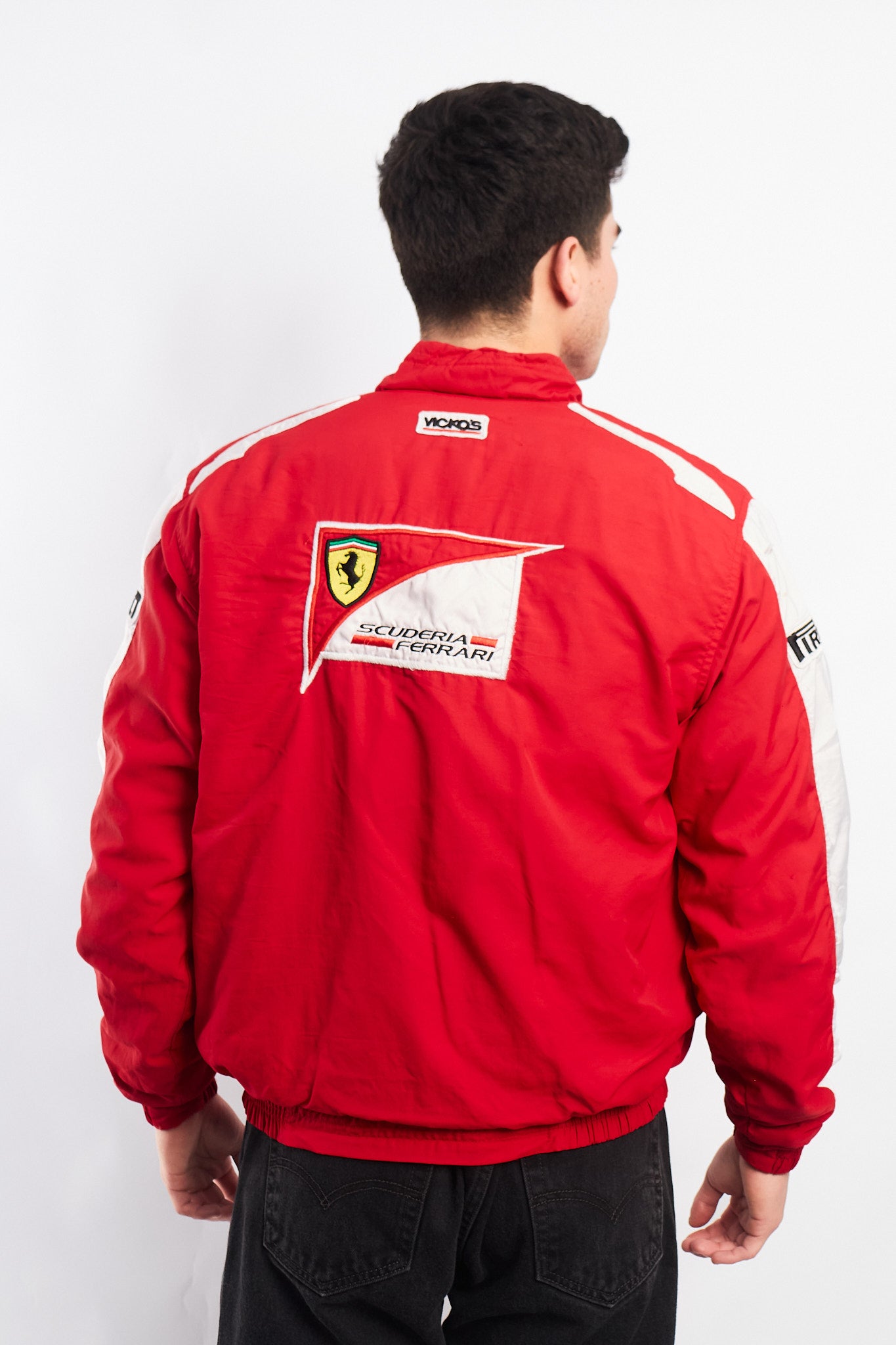 2010 Vintage Scuderia Ferrari x Santander Fernando Alonso Racing Jacket (S/M)