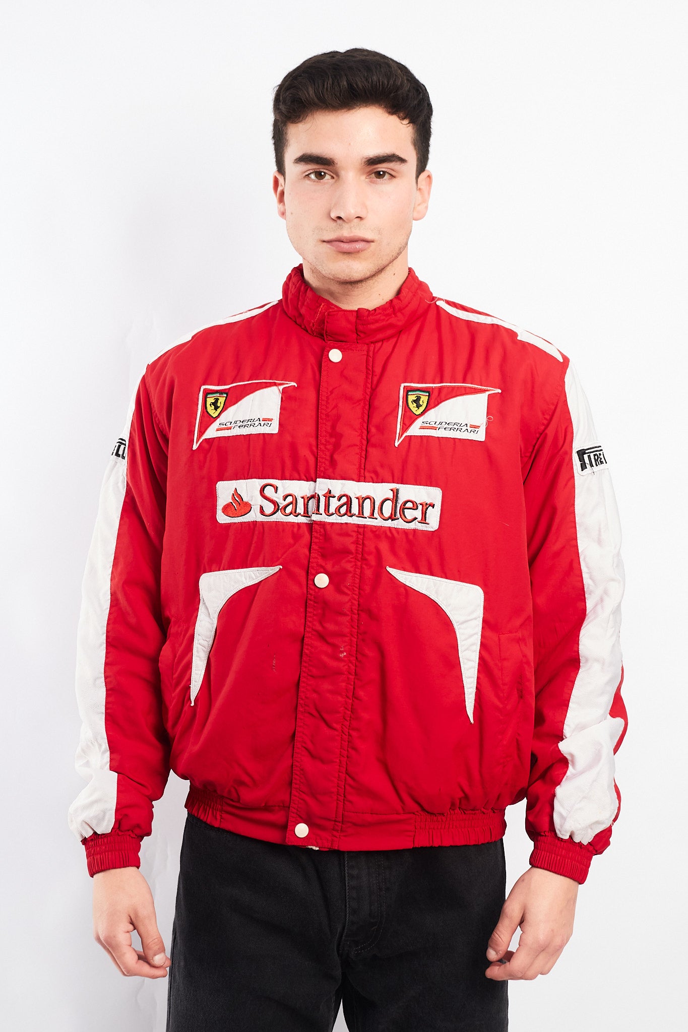 2010 Vintage Scuderia Ferrari x Santander Fernando Alonso Racing Jacket (S/M)