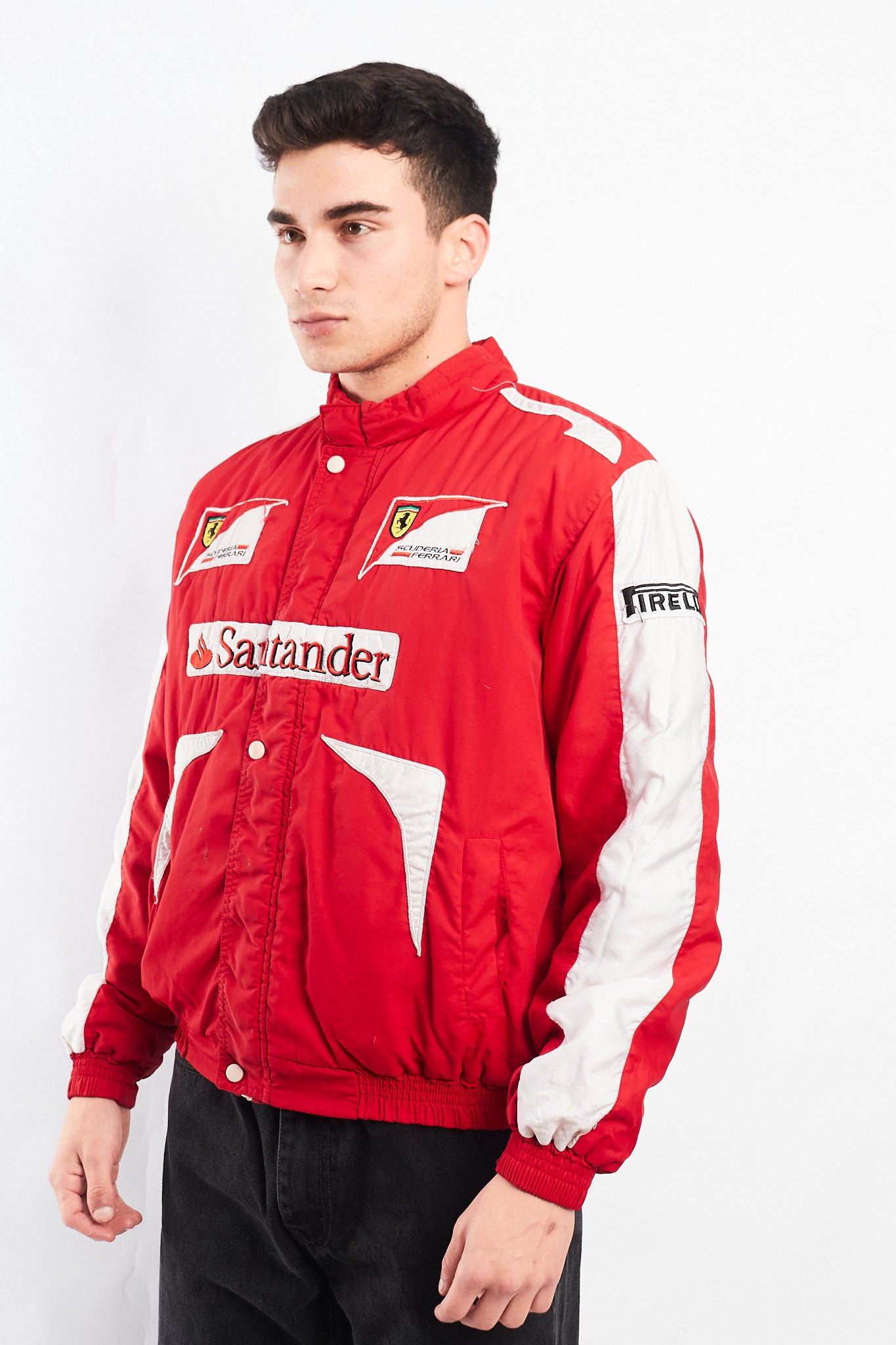 2010 Vintage Scuderia Ferrari x Santander Fernando Alonso Racing Jacket (S/M)