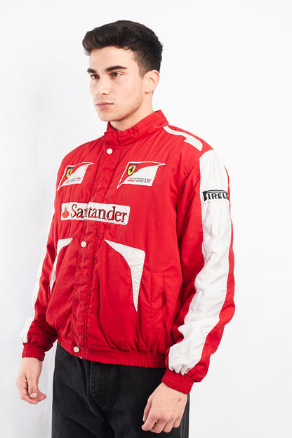 2010 Vintage Scuderia Ferrari x Santander Fernando Alonso Racing Jacket (S/M)