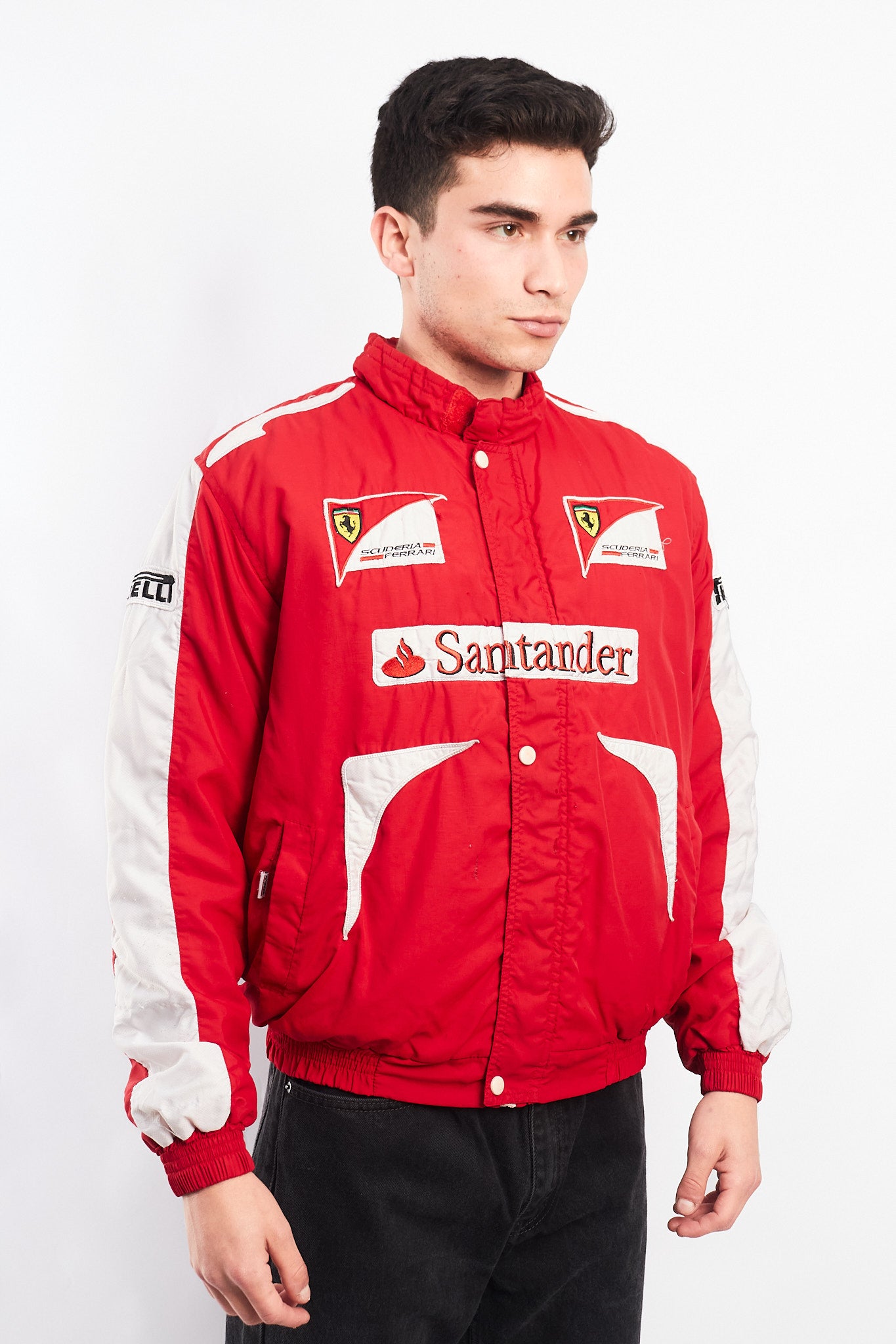 2010 Vintage Scuderia Ferrari x Santander Fernando Alonso Racing Jacket (S/M)