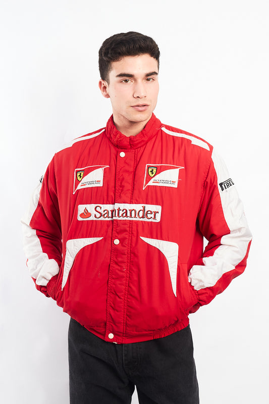 2010 Vintage Scuderia Ferrari x Santander Fernando Alonso Racing Jacket (S/M)