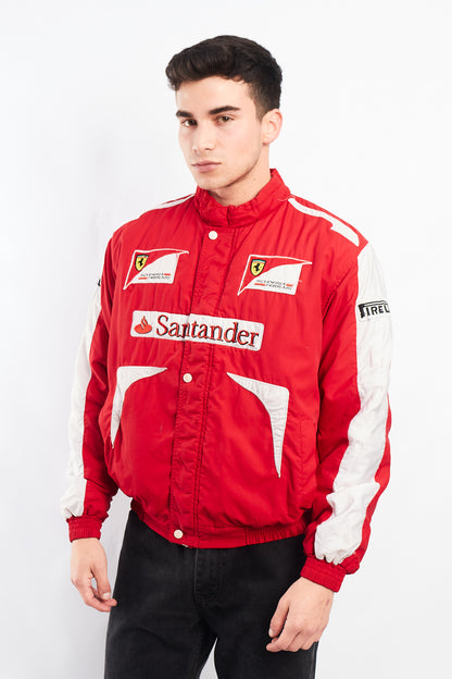 2010 Vintage Scuderia Ferrari x Santander Fernando Alonso Racing Jacket (S/M)