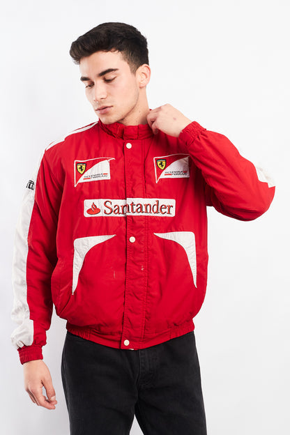 2010 Vintage Scuderia Ferrari x Santander Fernando Alonso Racing Jacket (S/M)