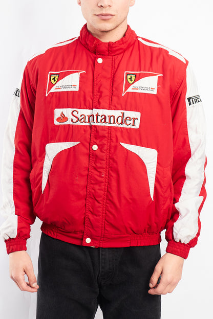 2010 Vintage Scuderia Ferrari x Santander Fernando Alonso Racing Jacket (S/M)