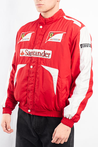 2010 Vintage Scuderia Ferrari x Santander Fernando Alonso Racing Jacket (S/M)