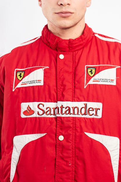 2010 Vintage Scuderia Ferrari x Santander Fernando Alonso Racing Jacket (S/M)
