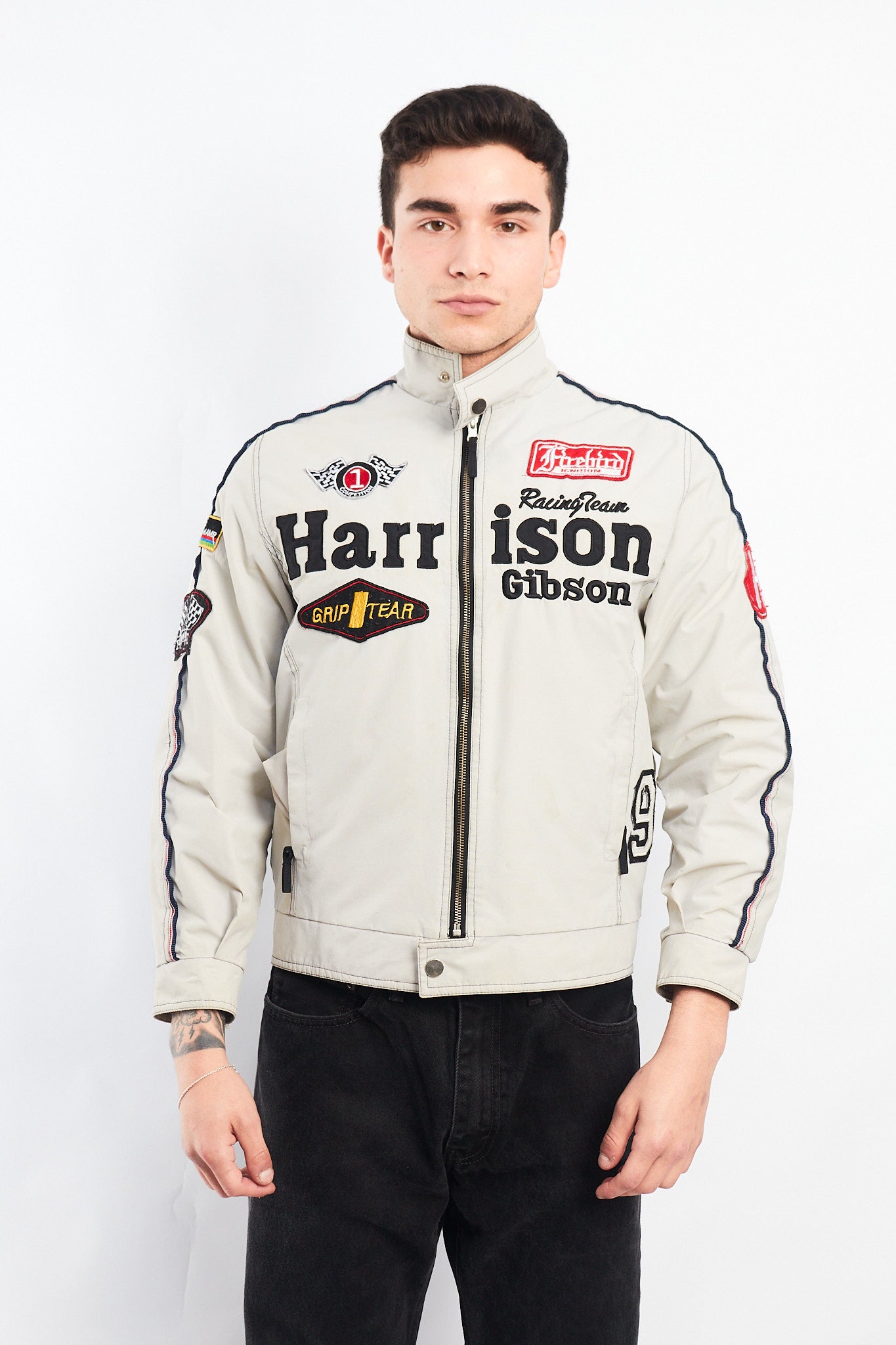 1990 Vintage Harrison Gibson Racing Jacket (S)