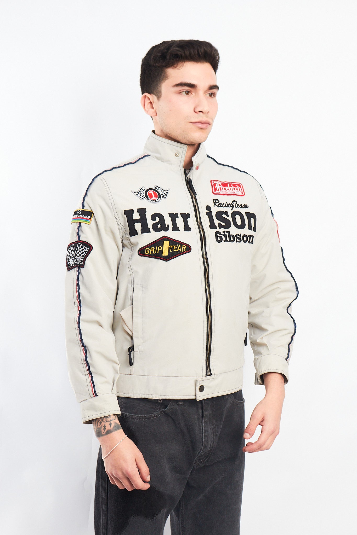 1990 Vintage Harrison Gibson Racing Jacket (S)