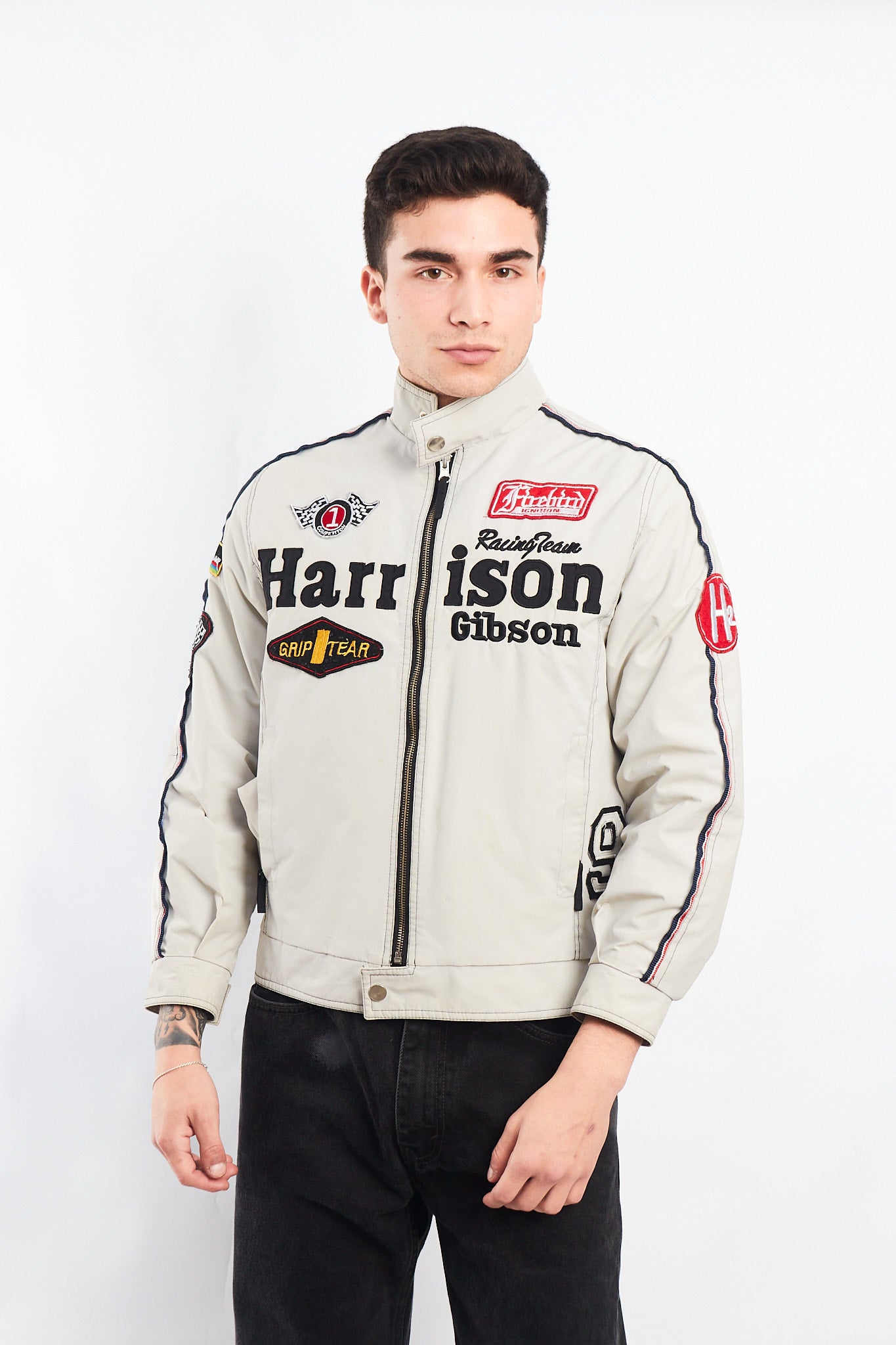 1990 Vintage Harrison Gibson Racing Jacket (S)