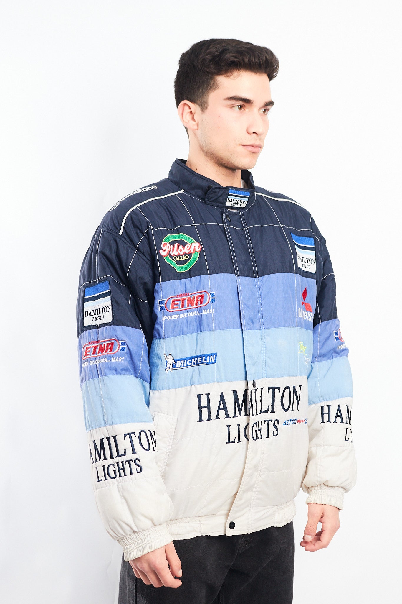 2000 Vintage Mitsubishi x Hamilton Light Racing Jacket (L/XL)