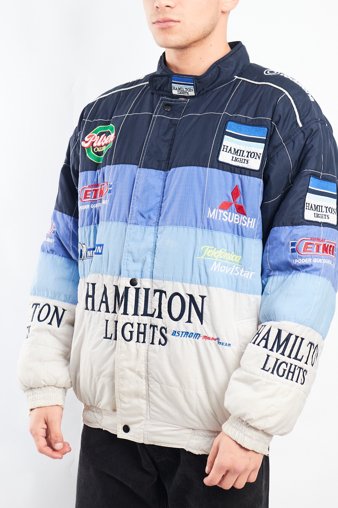 2000 Vintage Mitsubishi x Hamilton Light Racing Jacket (L/XL)